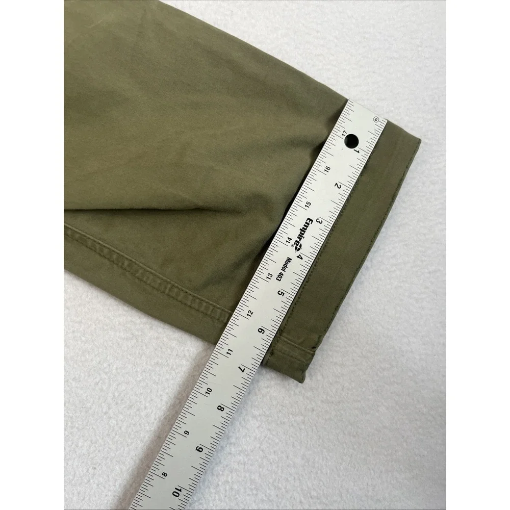 Maharishi Olive Green Cotton Army Chino Pants Mens Large 32x28 Straight Leg